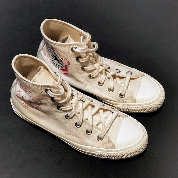 Size 7.5 - Converse Chuck Taylor All Star Crafted Patchwork Shoes Egret A05195C - Picture 3 of 12